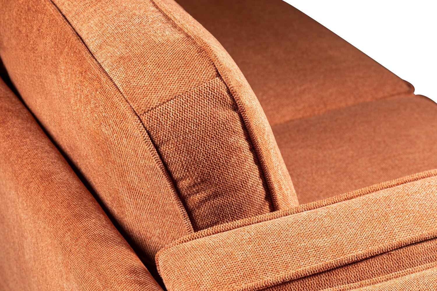 Patrice Linen-Look Sofa - Orange - Image 5