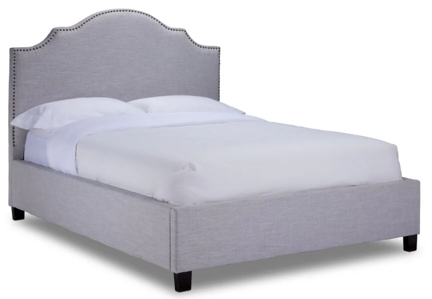 Pinon King Bed - Light Grey