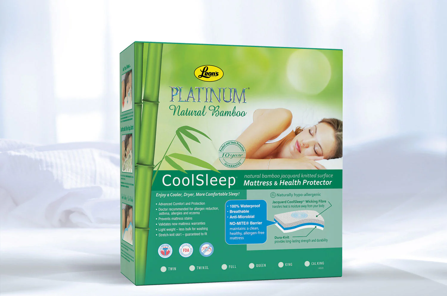 Platinum Twin Mattress Health Guard - Bamboo - Image 2