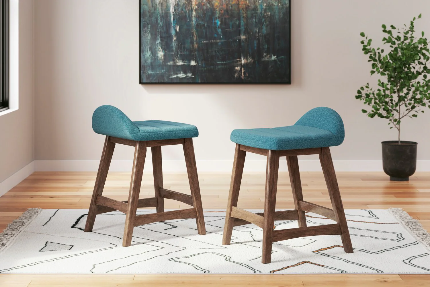 Pocono Counter-Height Stool - Blue - Image 8