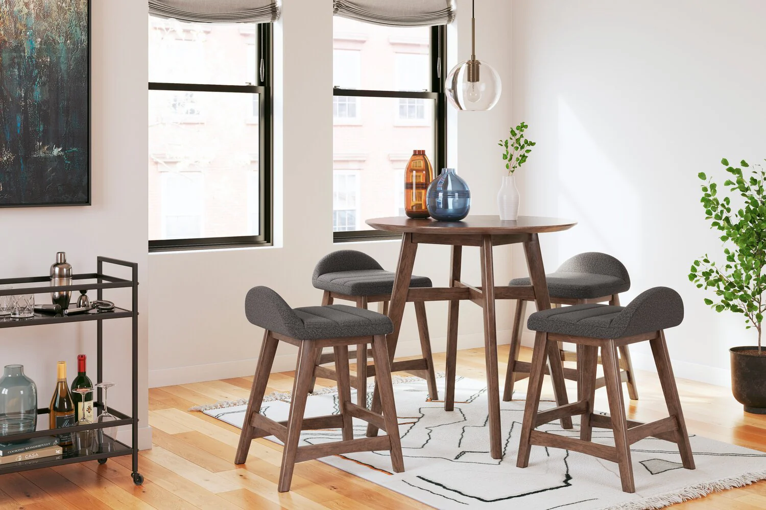 Pocono Counter-Height Stool - Charcoal - Image 9