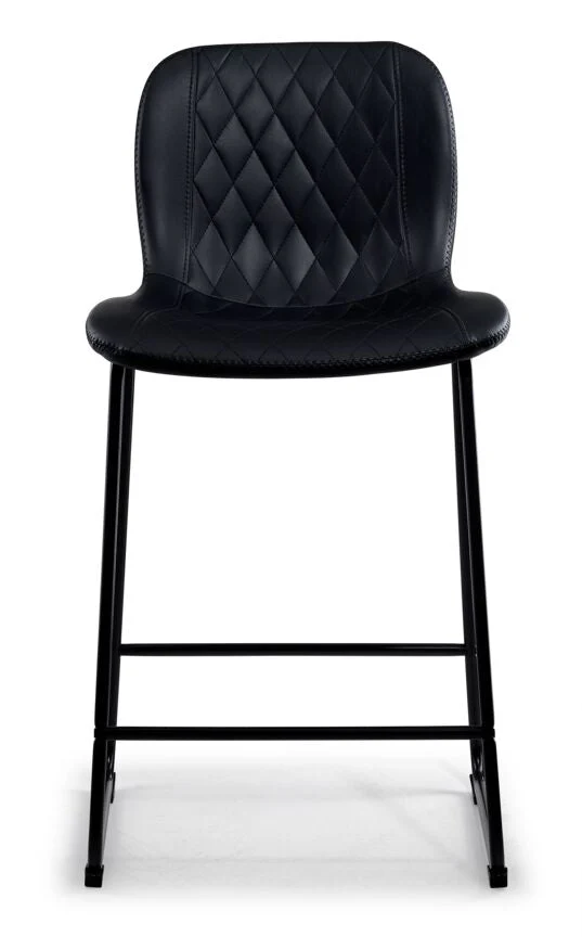 Pont Upholstered Counter Height Stool - Black - Image 2