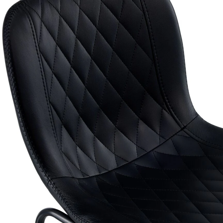 Pont Upholstered Counter Height Stool - Black - Image 3