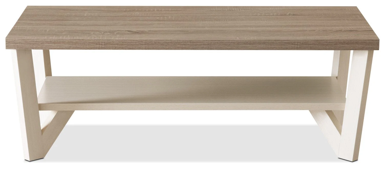 Portroe 3-Piece Coffee and Two End Tables Package - Ivory - Image 4