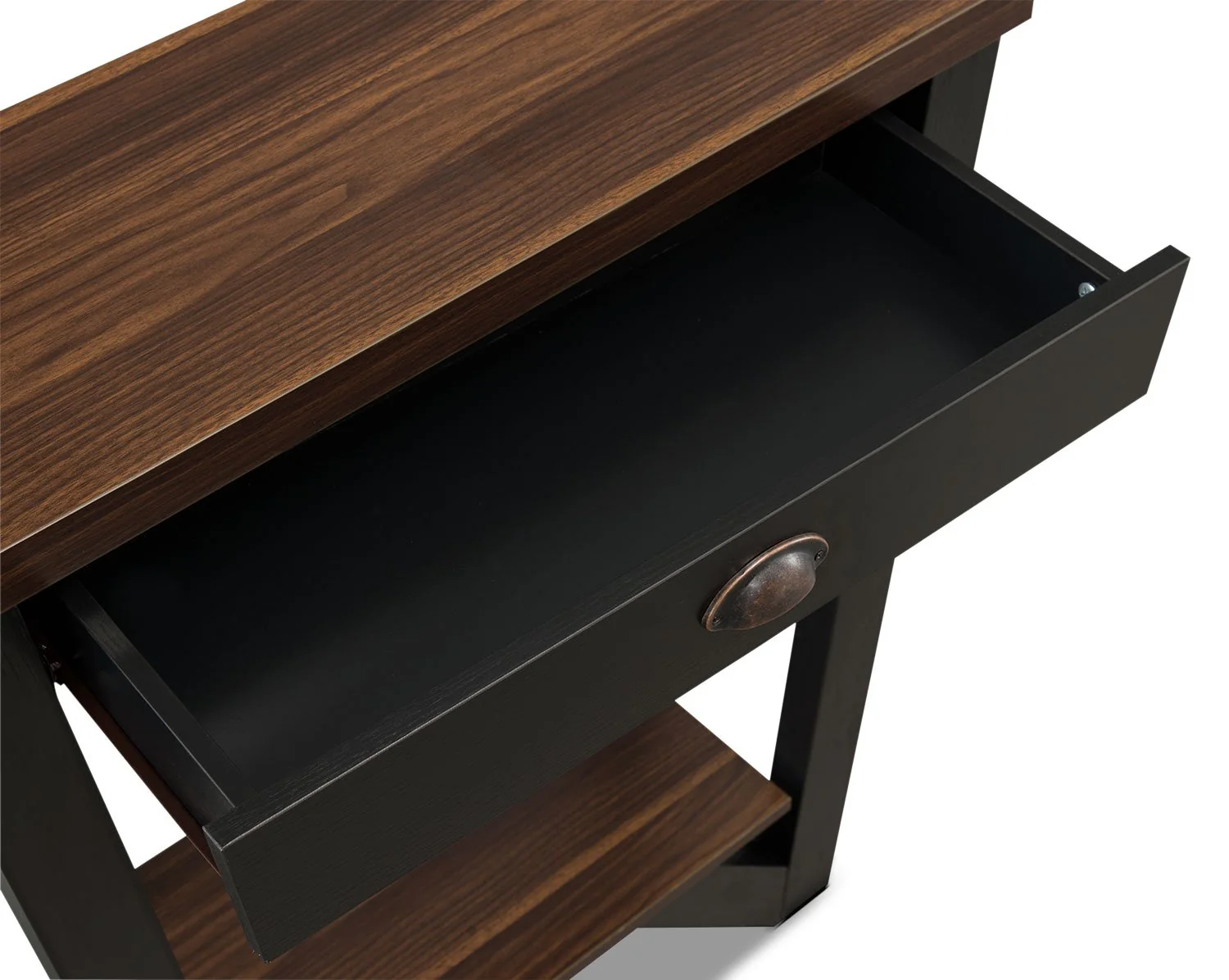 Portroe Console Table - Black - Image 3