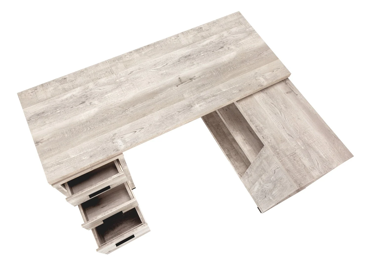 Randall L-Shaped Corner Desk - Natural - Image 2