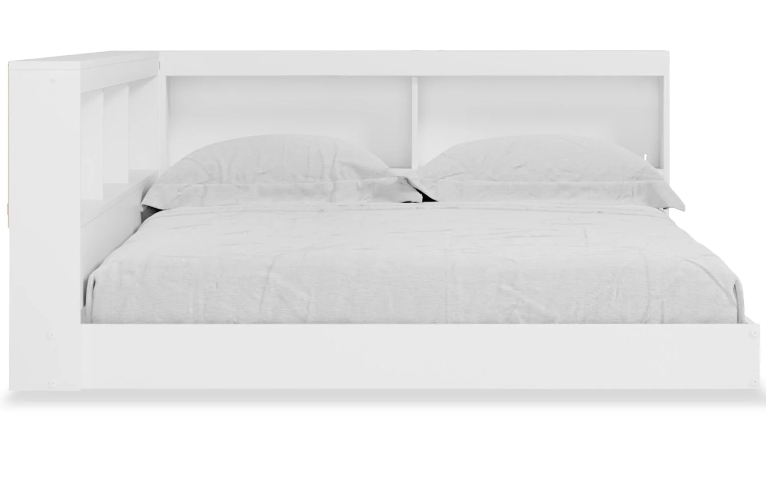 Ridge Full Bookcase Bed - White - Image 2