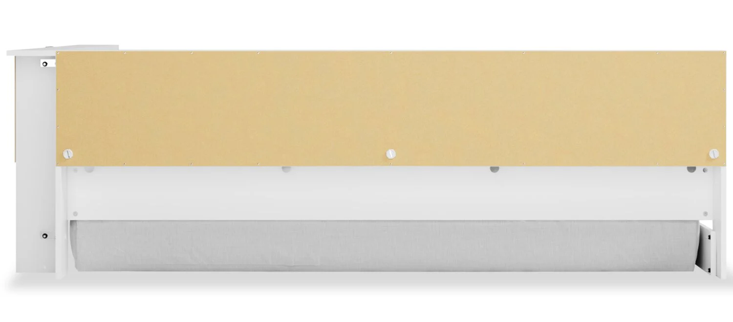 Ridge Full Bookcase Bed - White - Image 6