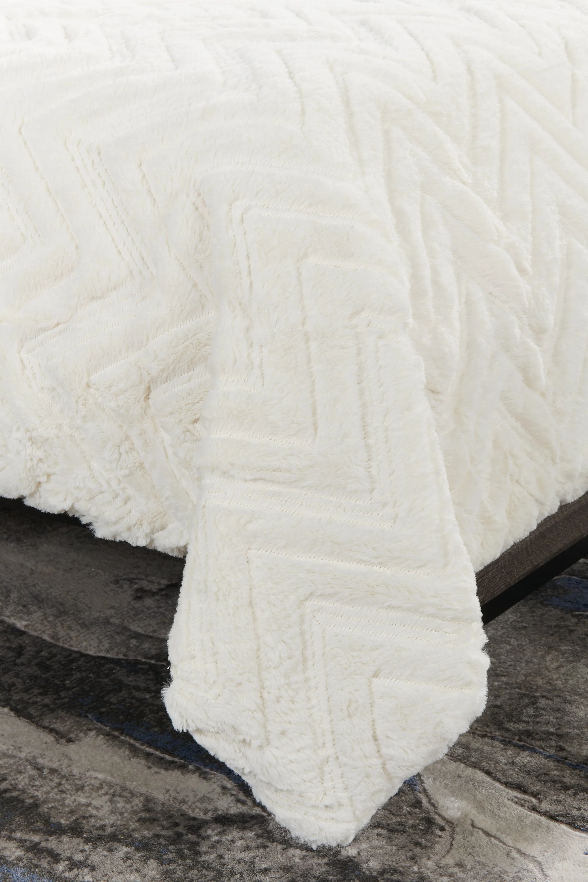 Roman 3-Piece Full/Queen Comforter Set - White - Image 5