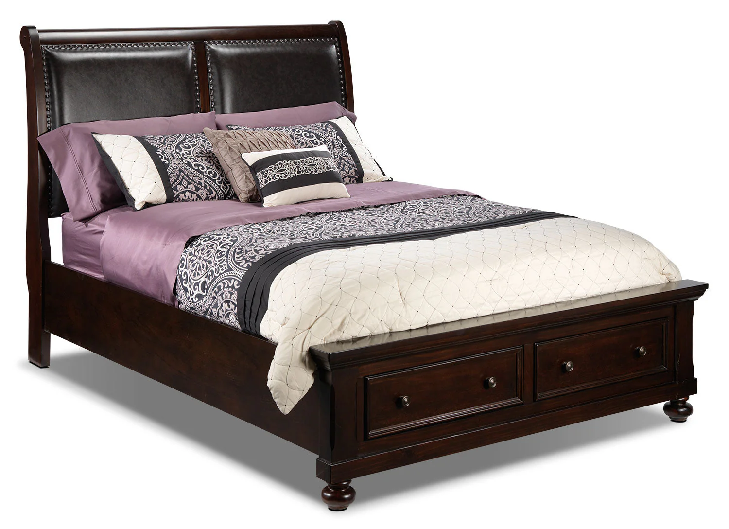 Roseville 6-Piece Queen Bedroom Set - Cherry - Image 3
