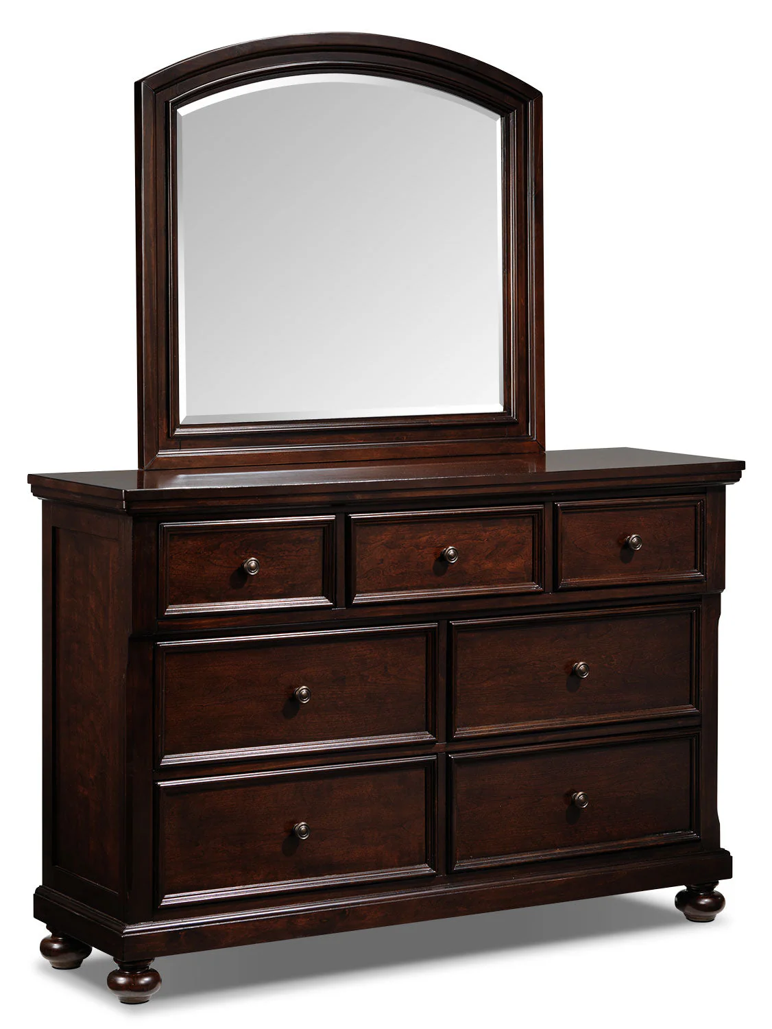 Roseville 6-Piece Queen Bedroom Set - Cherry - Image 4