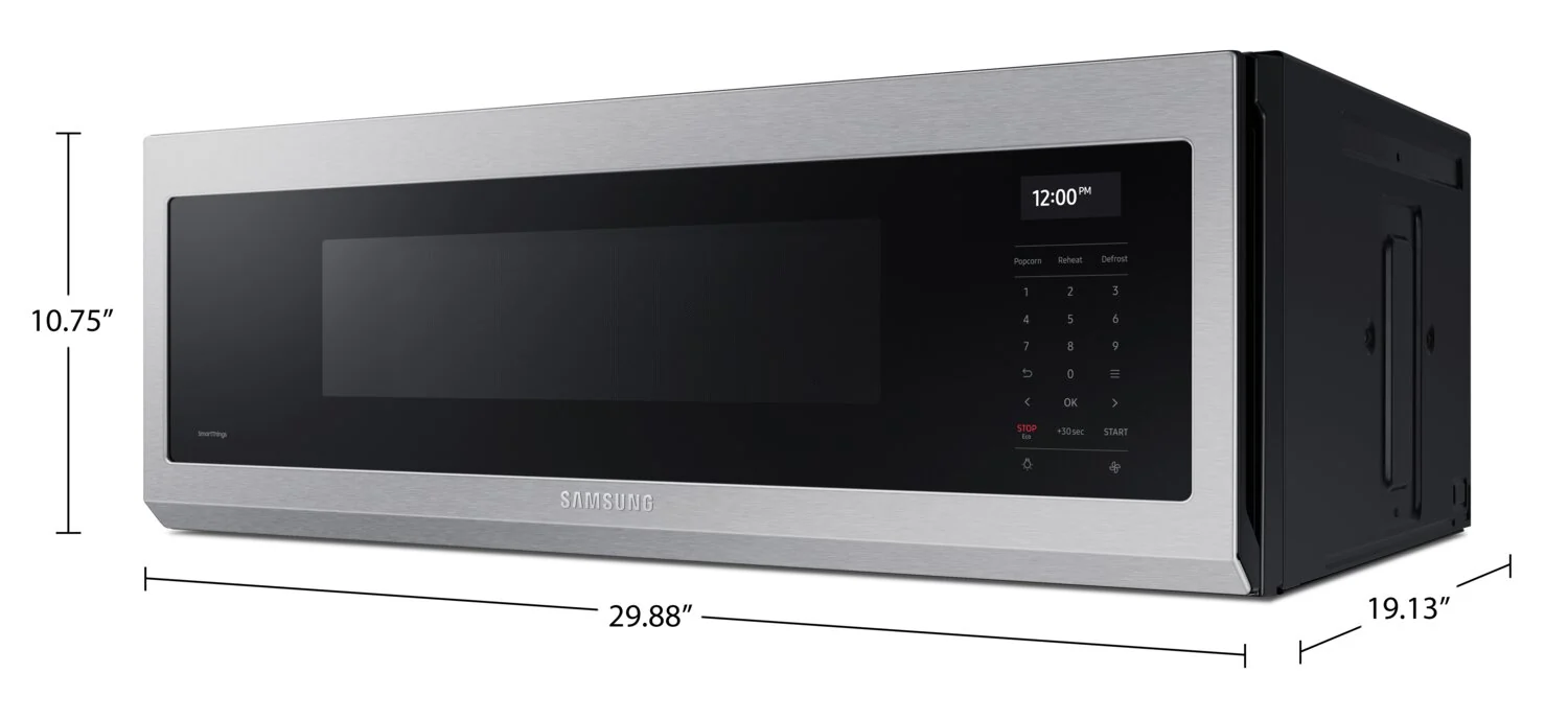 Samsung 1.1 Cu. Ft. Low-Profile Over-the-Range Microwave - ME11A7710DS/AC - Image 8