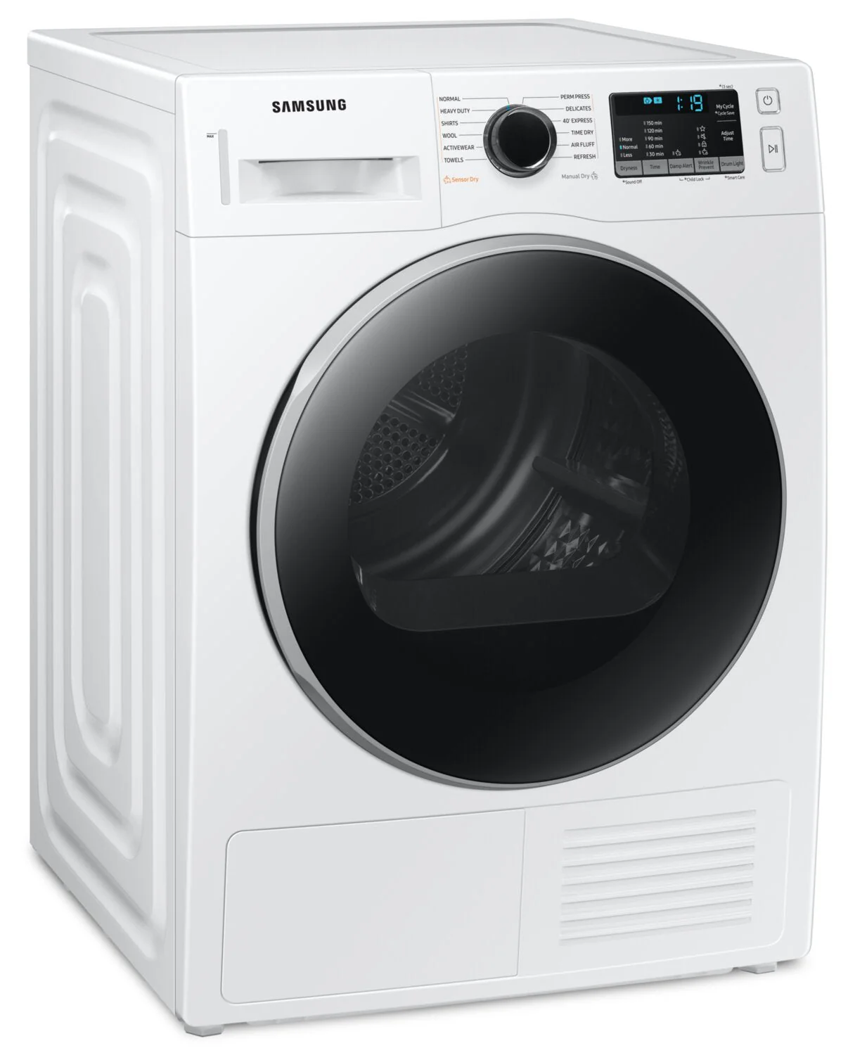 Samsung 4 Cu. Ft. Electric Heat Pump Dryer with Sensor Dry - DV25B6800EW/AC - Image 2