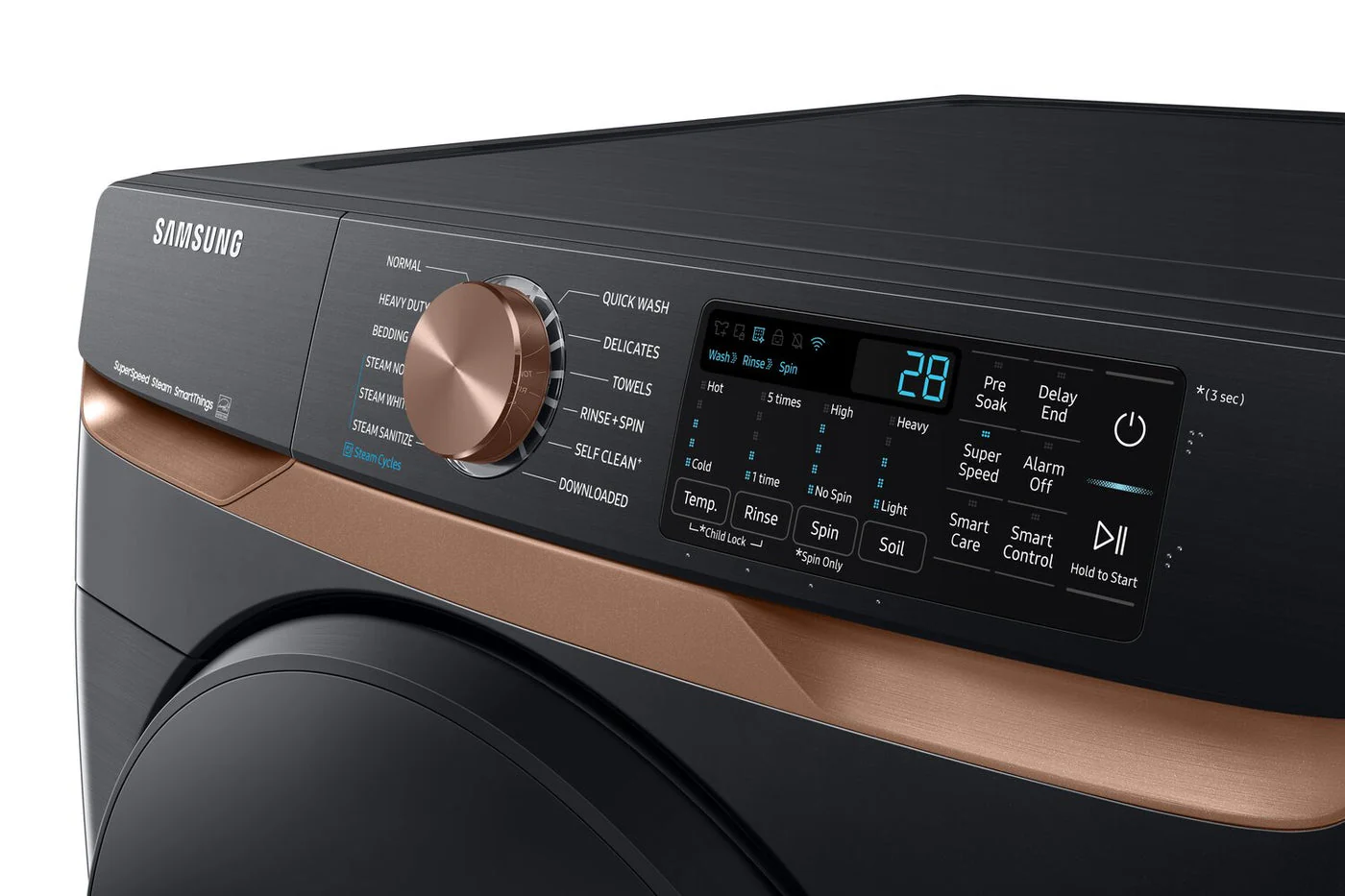 Samsung 5 Cu. Ft. Smart Front-Load Washer with Super Speed - WF50BG8300AVUS - Image 7