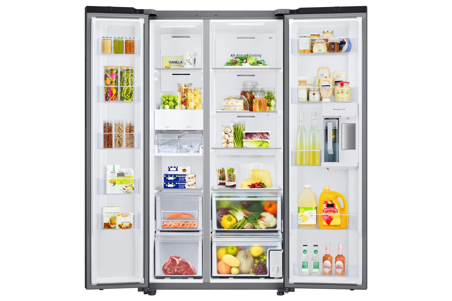 Samsung Bespoke 22.6 Cu. Ft. Counter-Depth Side-by-Side Refrigerator - RS23CB760012AA - Image 4