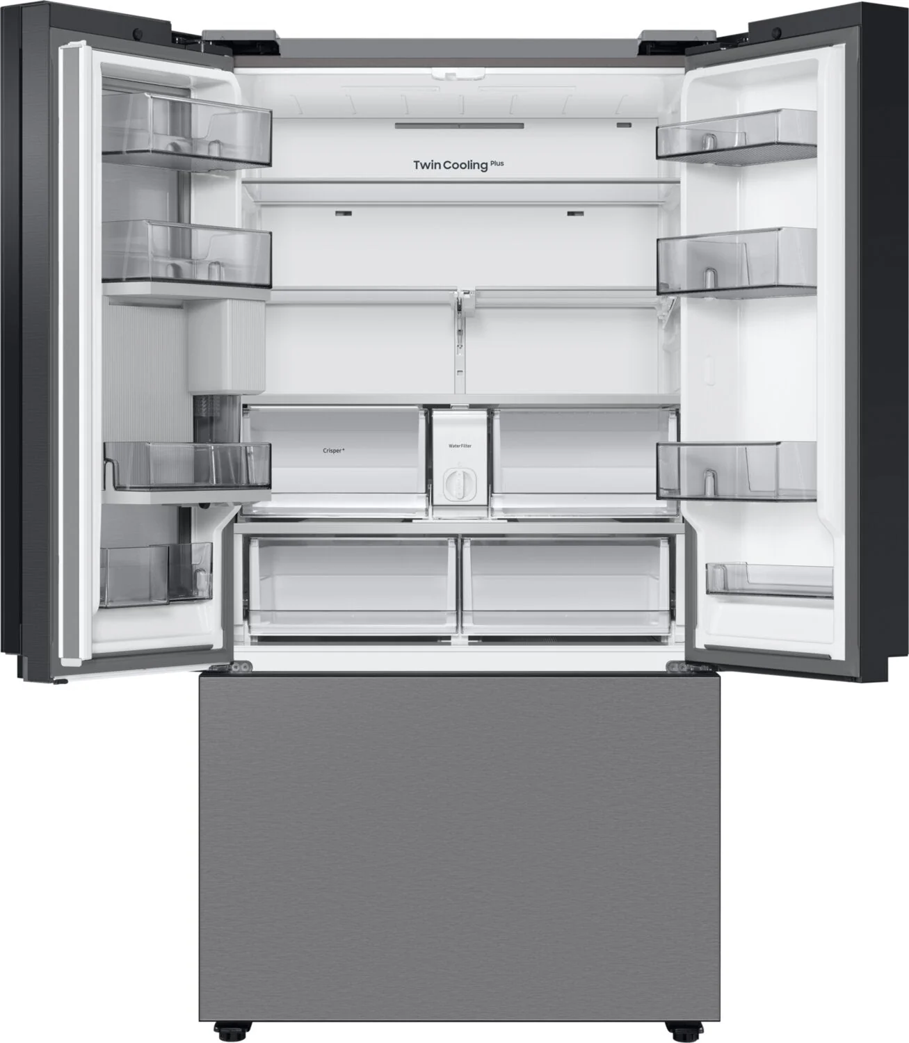 Samsung Bespoke 23 Cu. Ft. Counter-Depth French-Door Refrigerator - RF24BB6600QLAA - Image 3