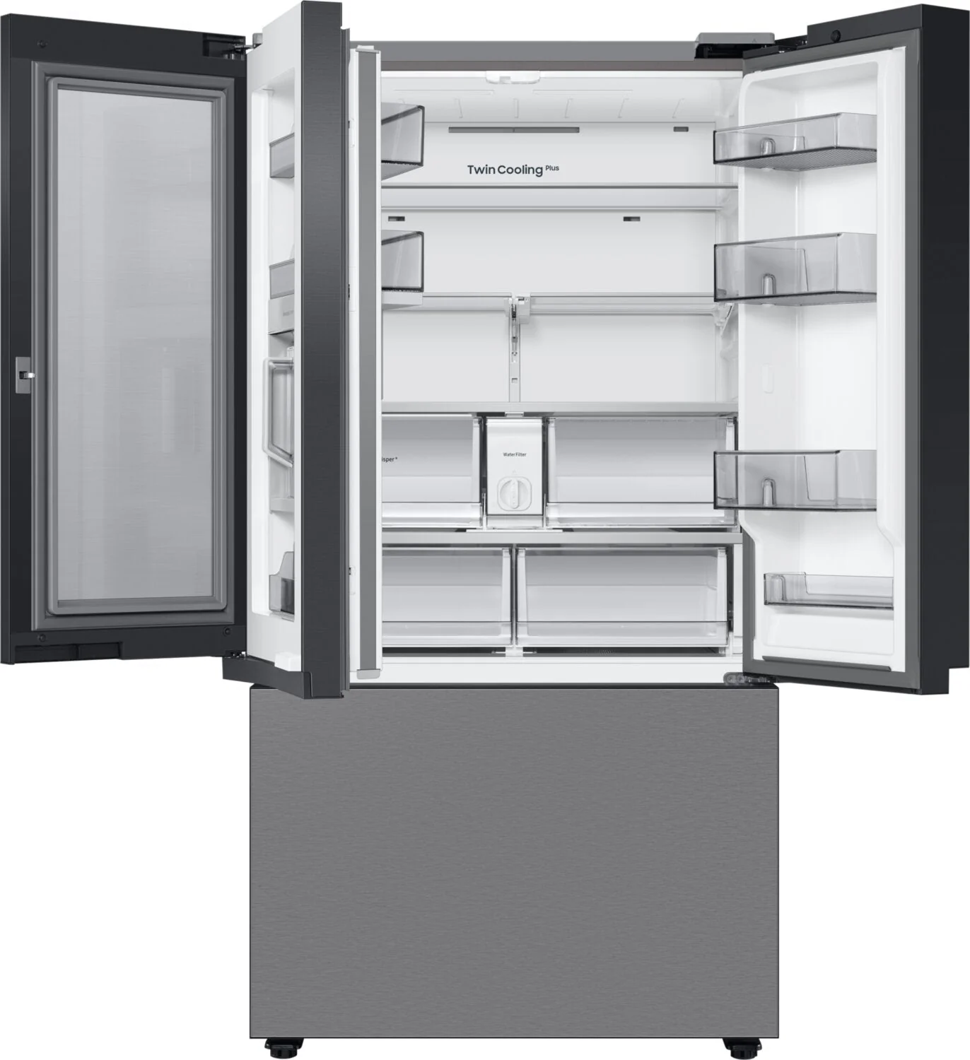 Samsung Bespoke 23 Cu. Ft. Counter-Depth French-Door Refrigerator - RF24BB6600QLAA - Image 4