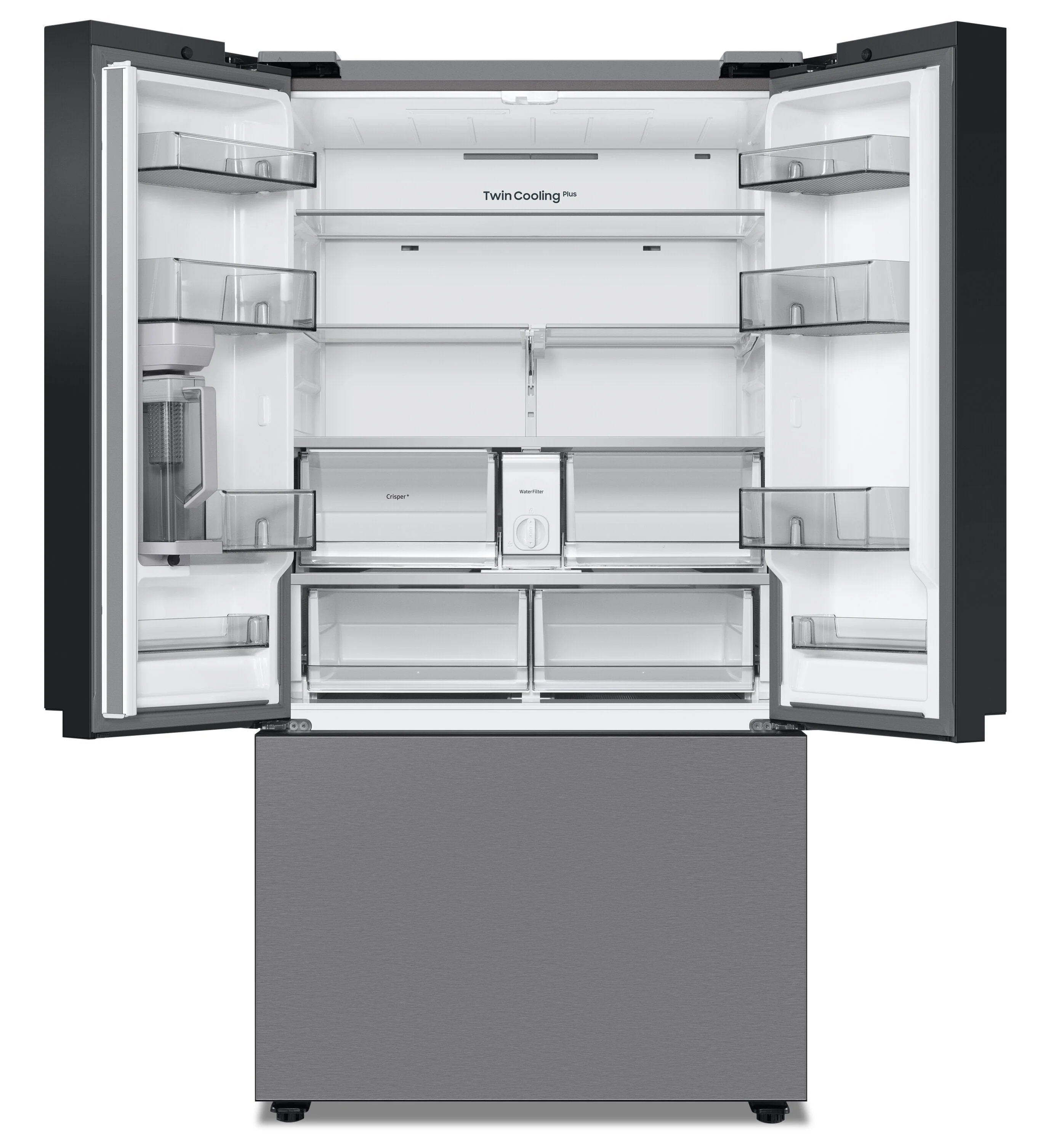 Samsung Bespoke 24 Cu. Ft. Counter-Depth French-Door Refrigerator - RF24BB6200QLAA - Image 3
