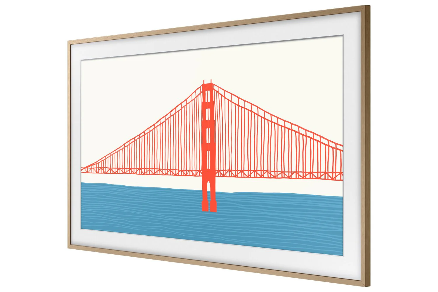 Samsung Customizable Bezel for 2021 43" The Frame TV - Modern Teak - Image 5