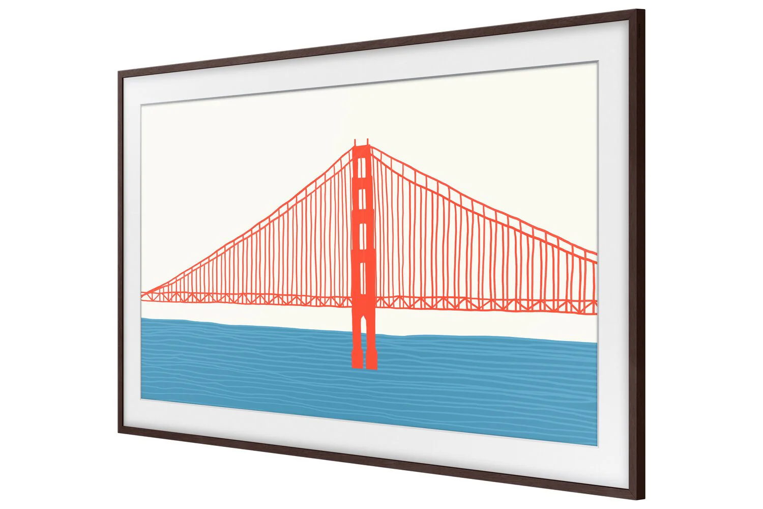 Samsung Customizable Bezel for 2021 50" The Frame TV - Modern Brown - Image 7