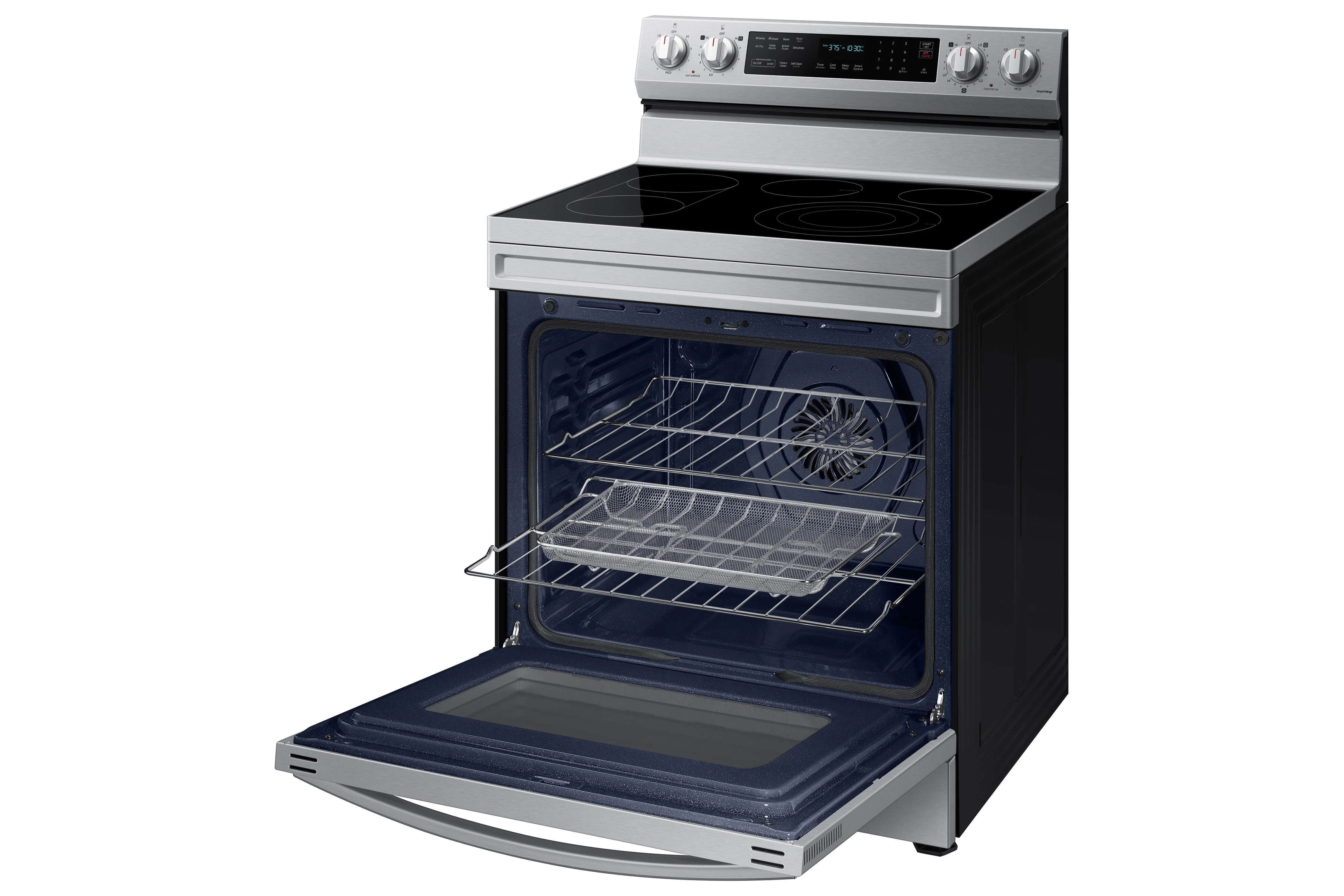 Samsung Stainless Steel Freestanding Electric True Convection Range with Air Fry and Wi-Fi (6.3 Cu.Ft) - NE63A6711SS/AC - Image 2