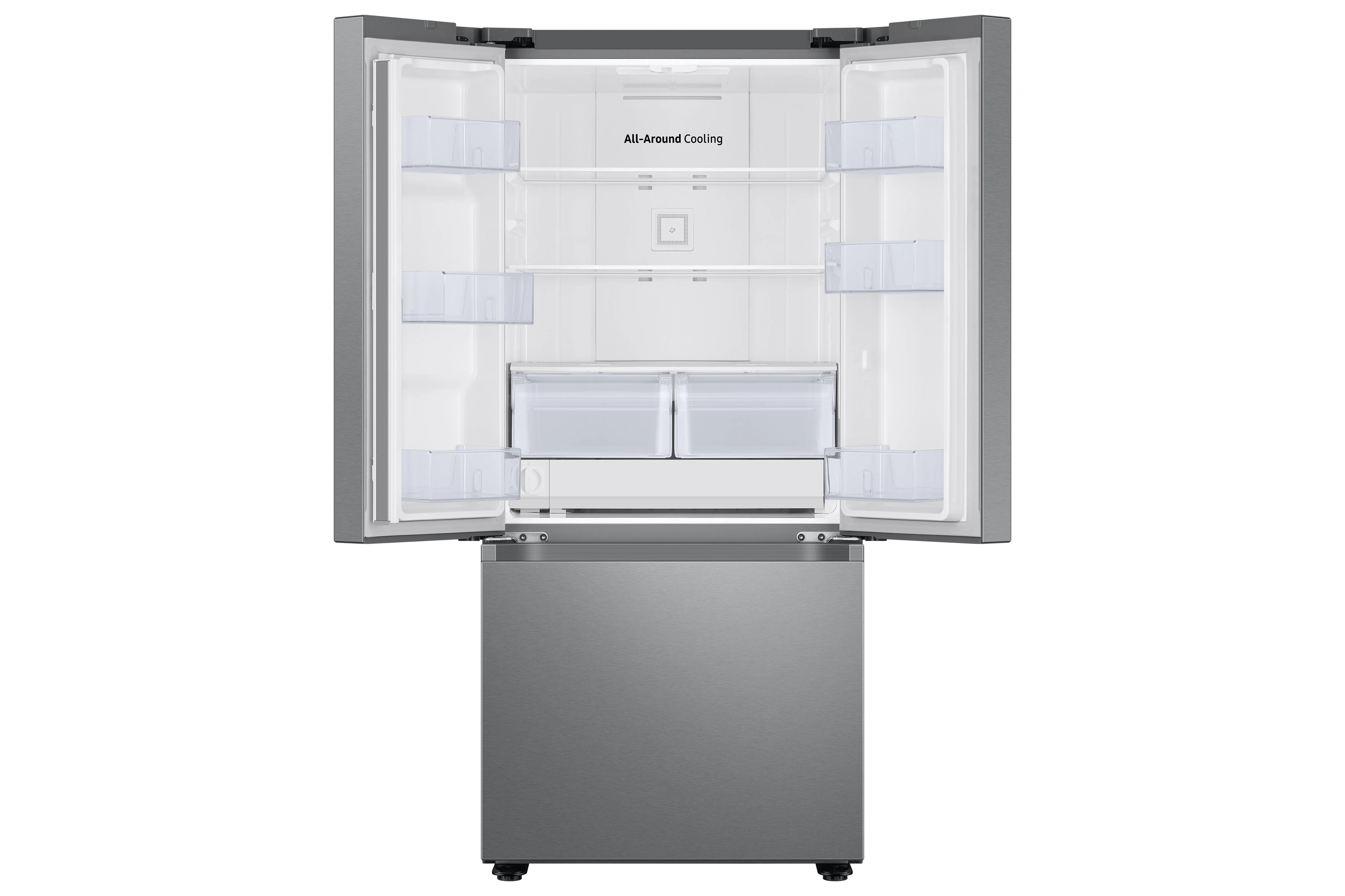 Samsung Stainless Steel French Door Refrigerator with External Water Dispenser (22.1 cu.ft.) - RF22A4221SR/AA - Image 4