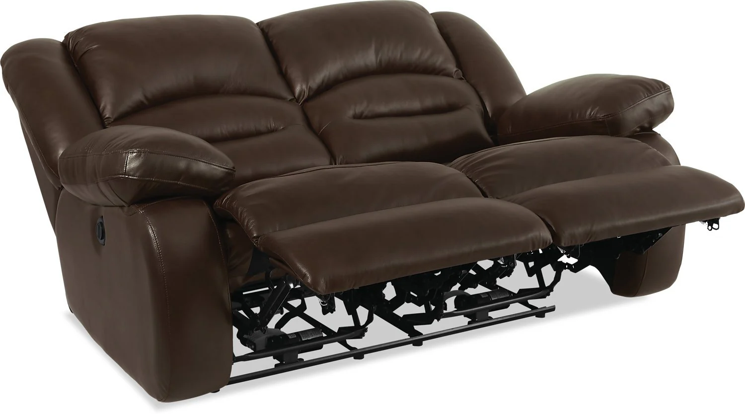 Sandford Genuine Leather Power Reclining Loveseat - Brown - Image 2