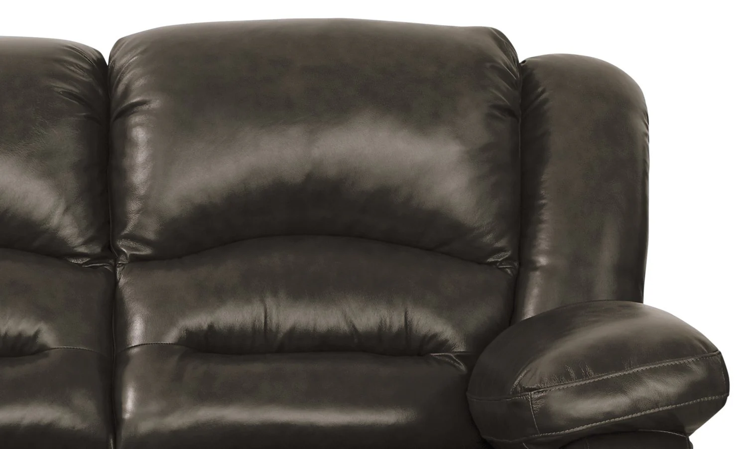 Sandford Genuine Leather Power Reclining Sofa - Grey - Image 5