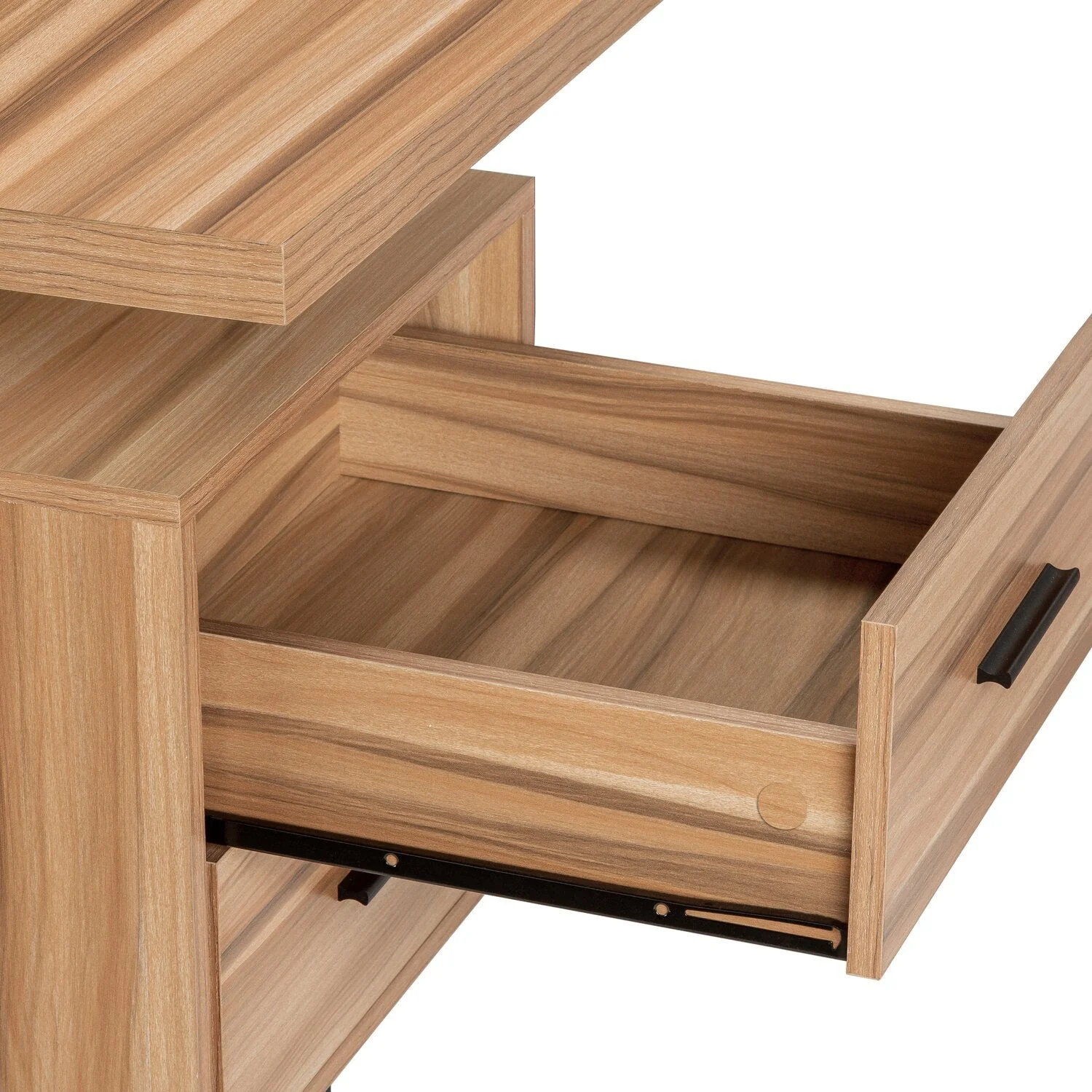 Segundo Reversible L-Shaped Corner Desk - Light Brown - Image 6