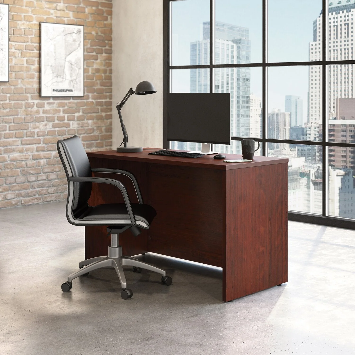 Sentinel Commercial Grade 48" x 24" Desk - Classic Cherry - Image 3
