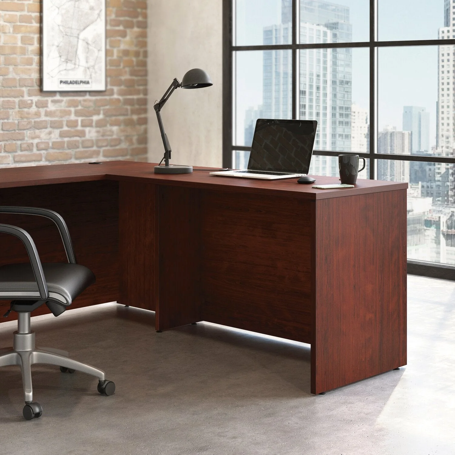 Sentinel Commercial Grade 48" x 24" Desk - Classic Cherry - Image 5