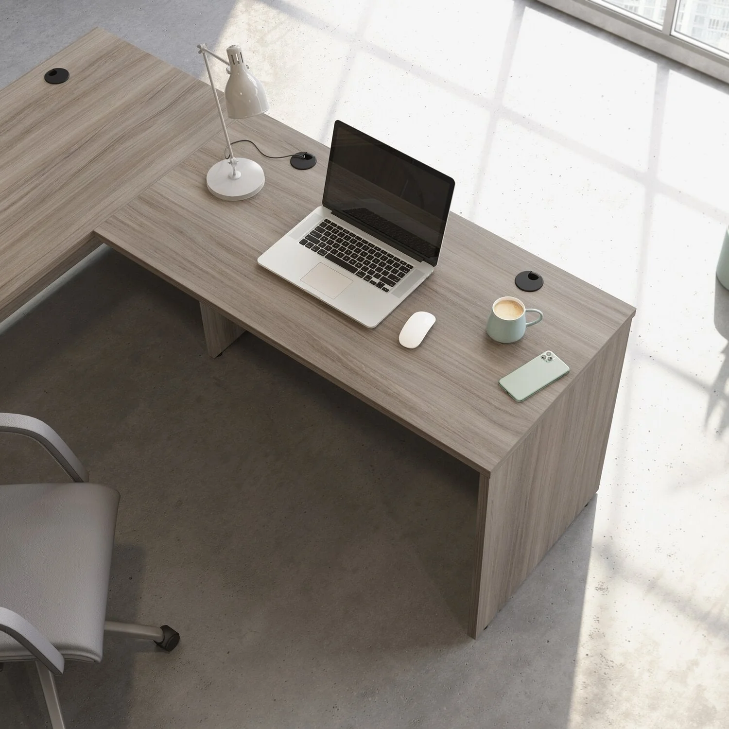 Sentinel Commercial Grade 48" x 24" Desk - Hudson Elm - Image 5