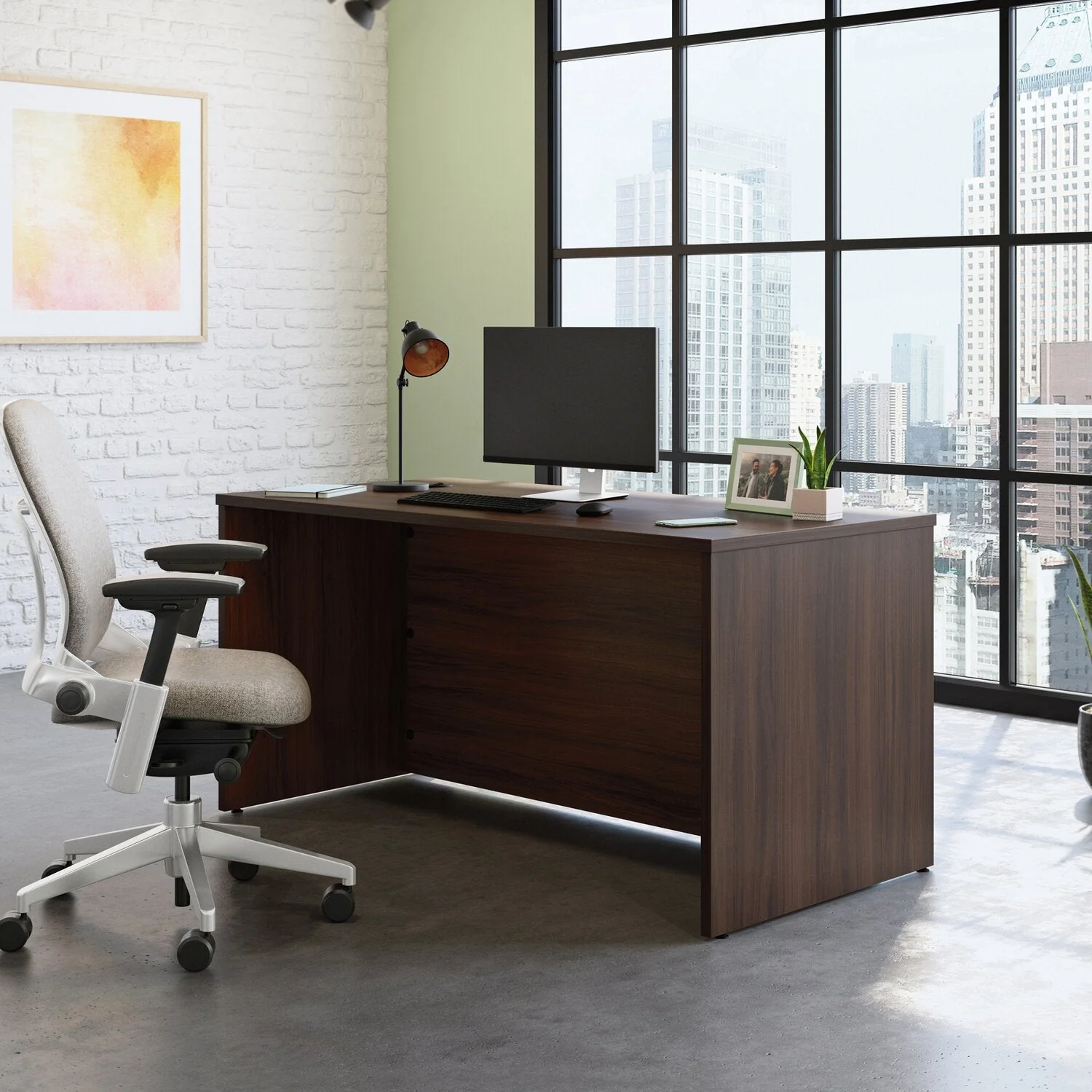 Sentinel Commercial Grade 60" x 30" Desk - Noble Elm - Image 2