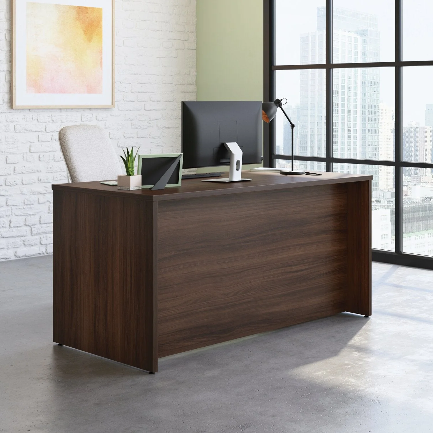 Sentinel Commercial Grade 60" x 30" Desk - Noble Elm - Image 3