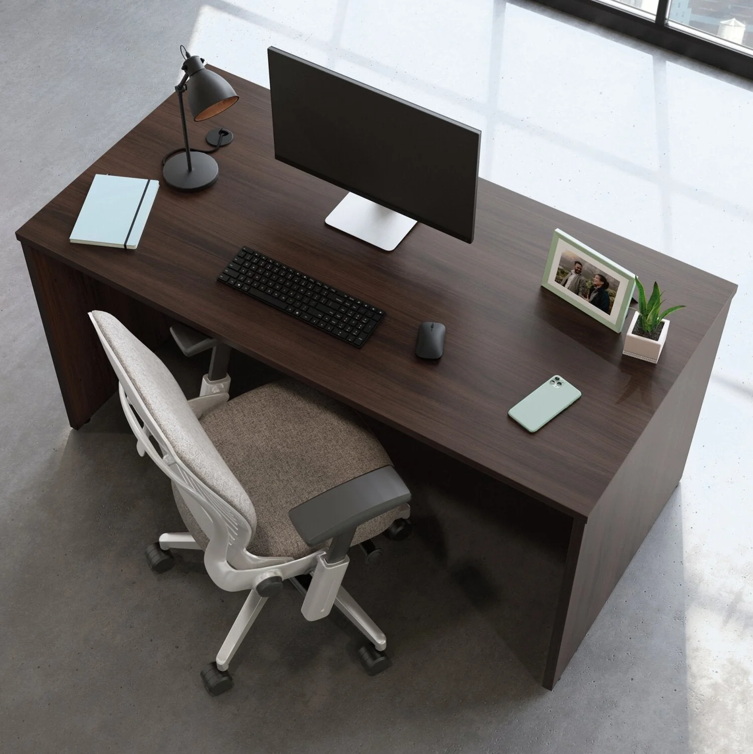 Sentinel Commercial Grade 60" x 30" Desk - Noble Elm - Image 4