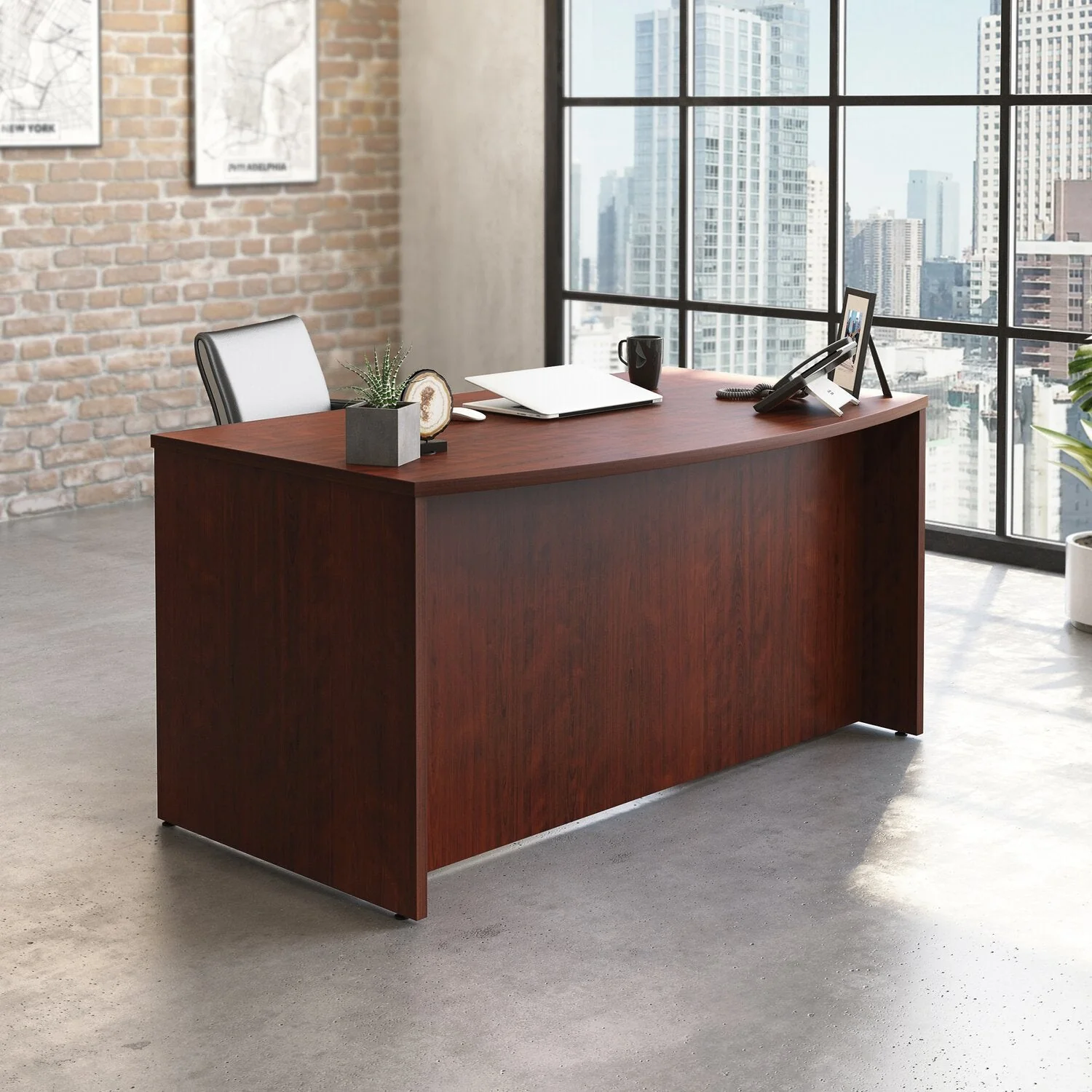 Sentinel Commercial Grade 60" x 36" Desk - Classic Cherry - Image 2
