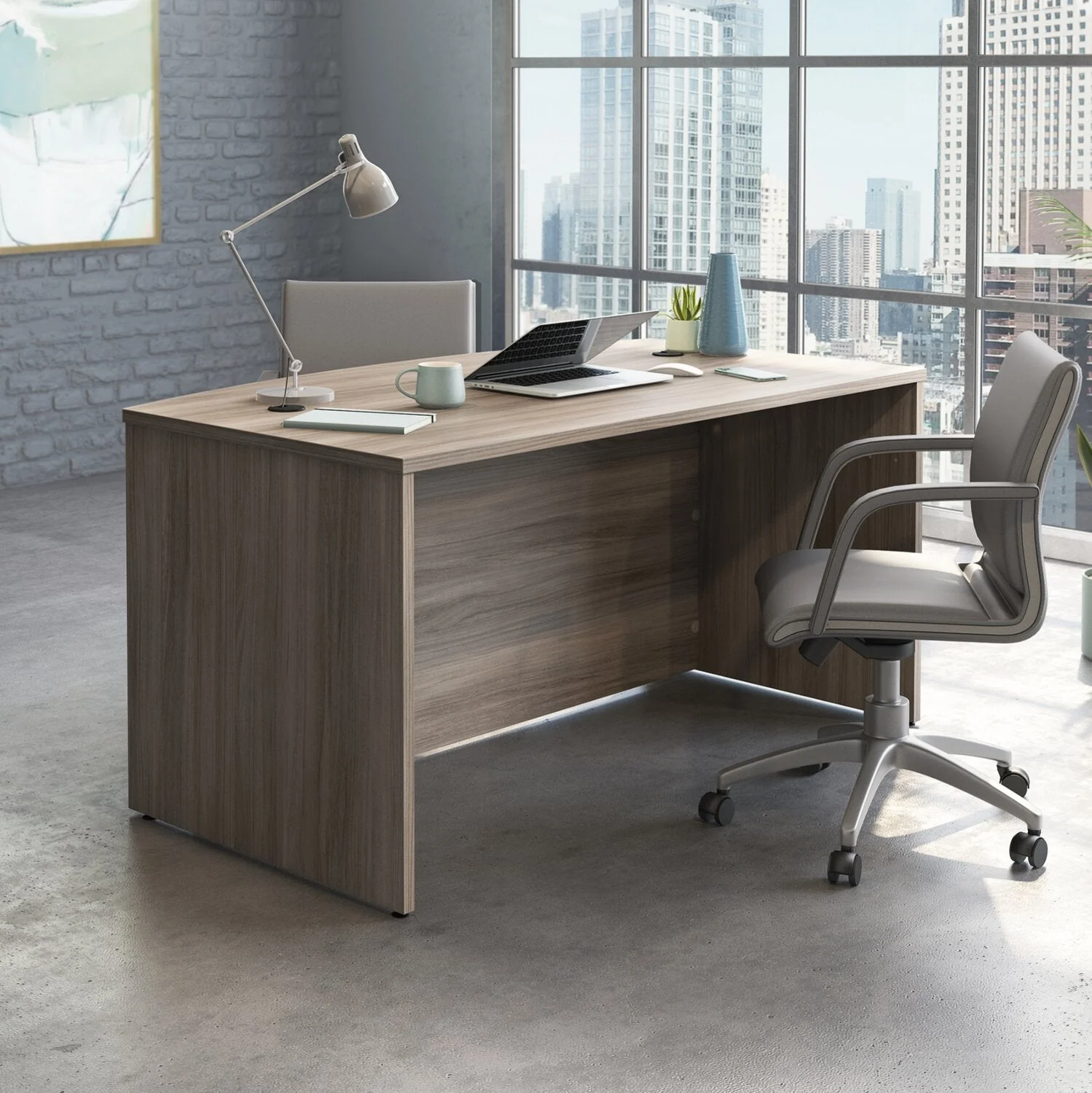 Sentinel Commercial Grade 60" x 36" Desk - Hudson Elm - Image 3