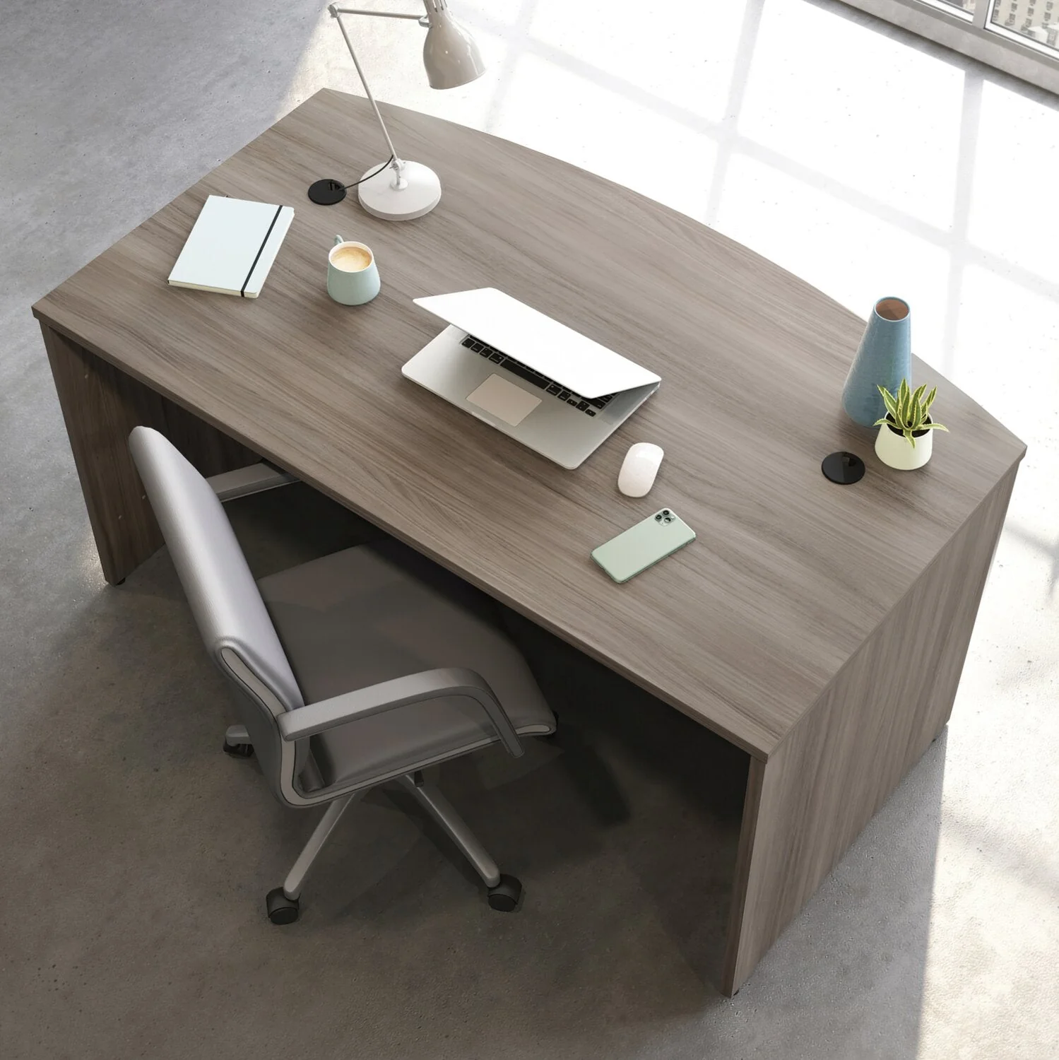 Sentinel Commercial Grade 60" x 36" Desk - Hudson Elm - Image 4