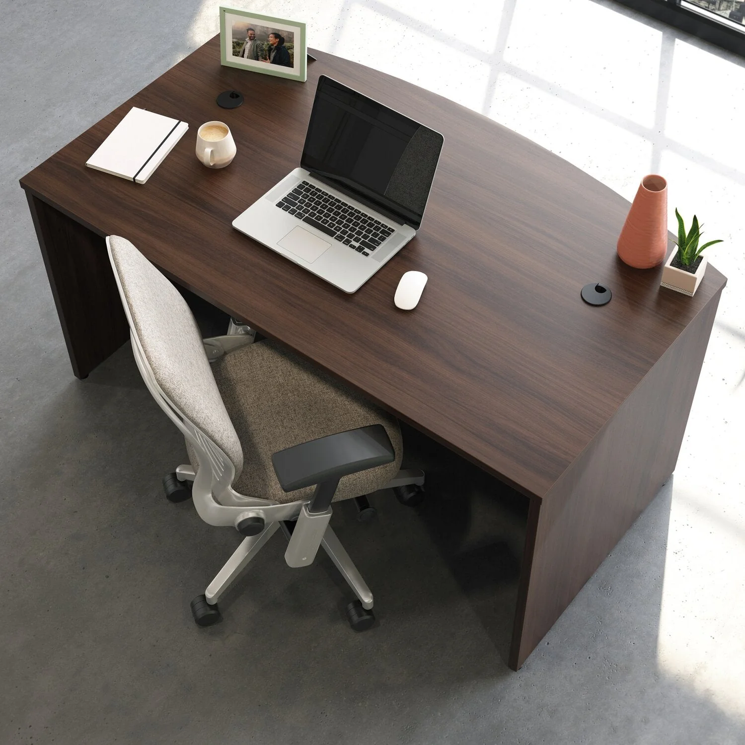 Sentinel Commercial Grade 60" x 36" Desk - Noble Elm - Image 4