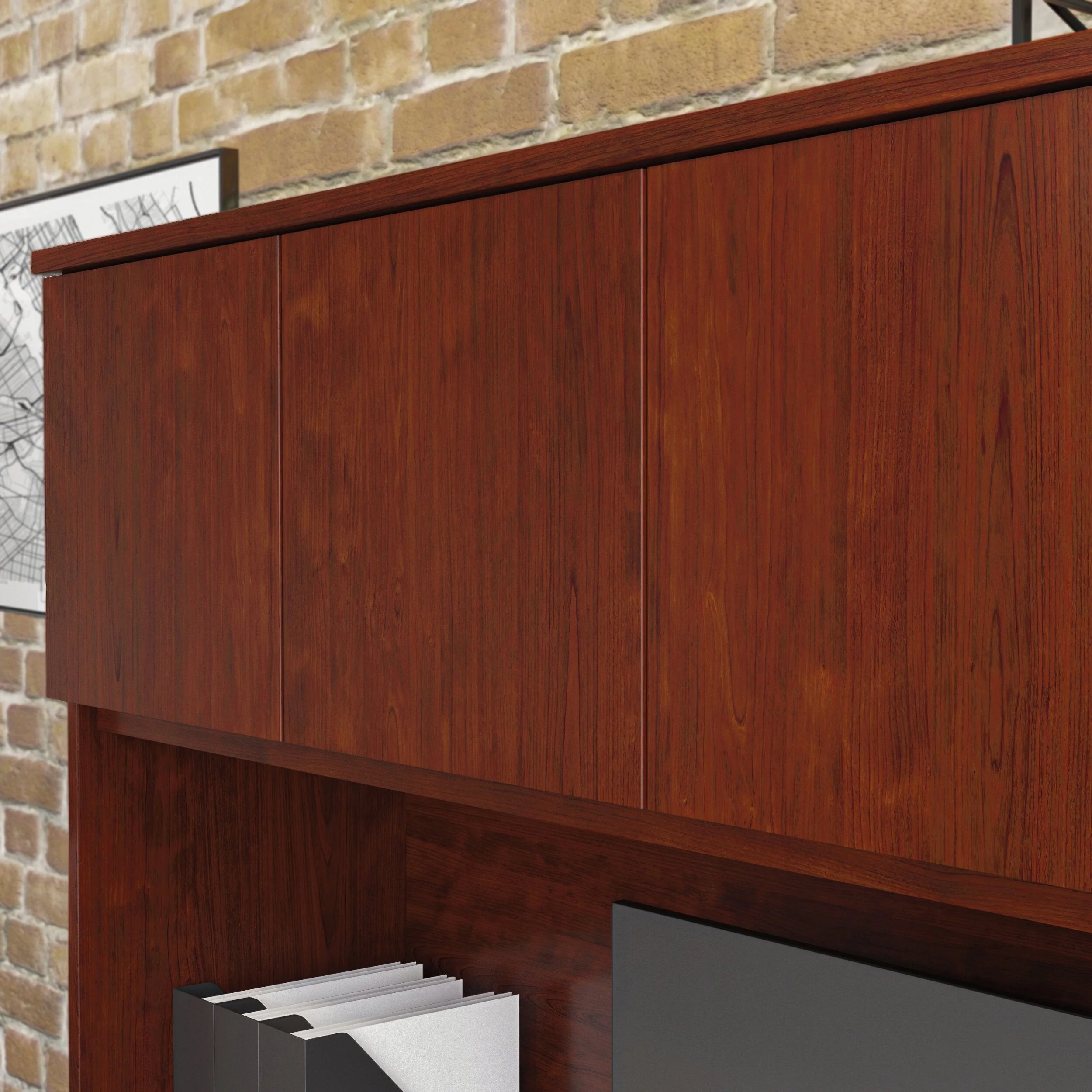 Sentinel Commercial Grade 60" x 36" Hutch - Classic Cherry - Image 4