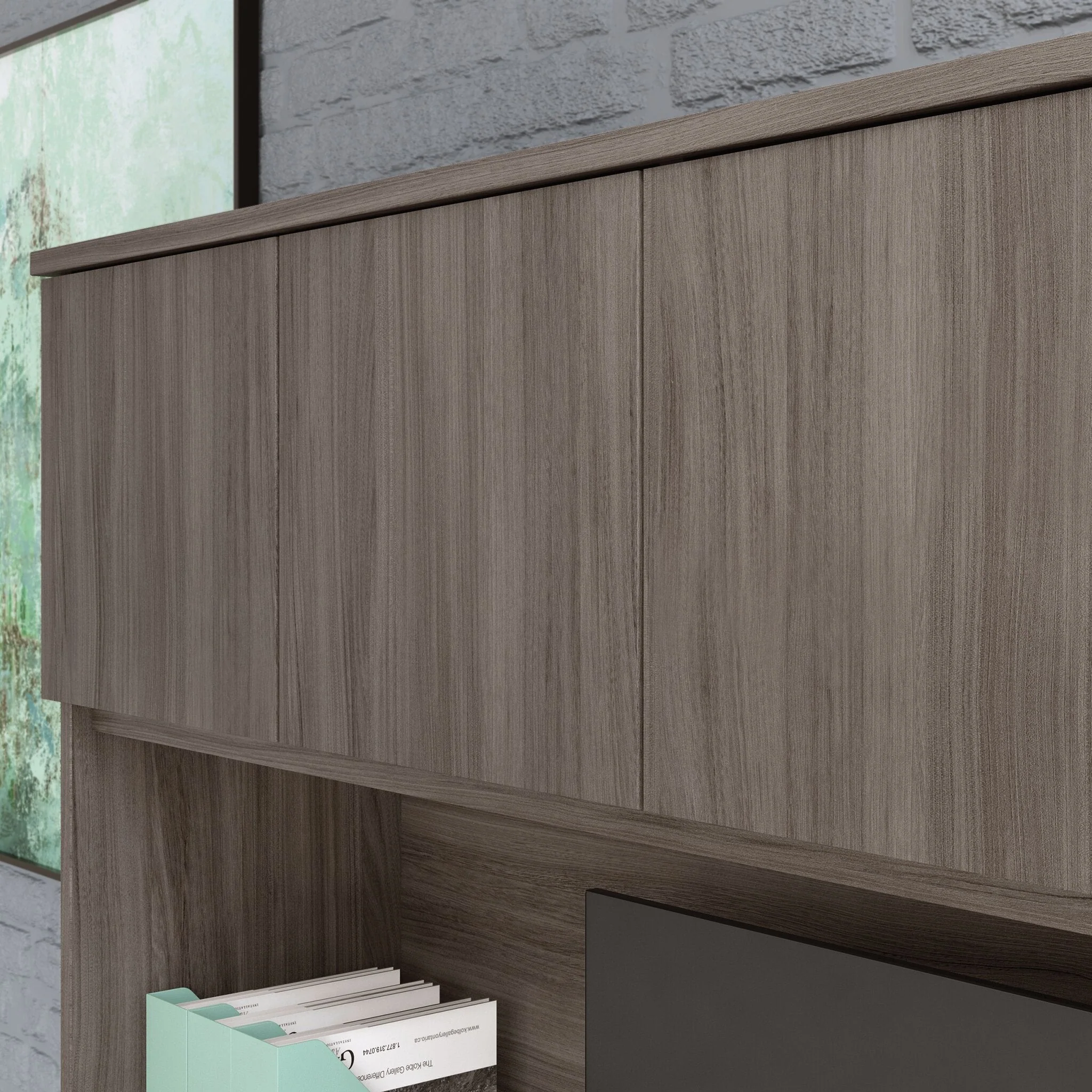 Sentinel Commercial Grade 60" x 36" Hutch - Hudson Elm - Image 3