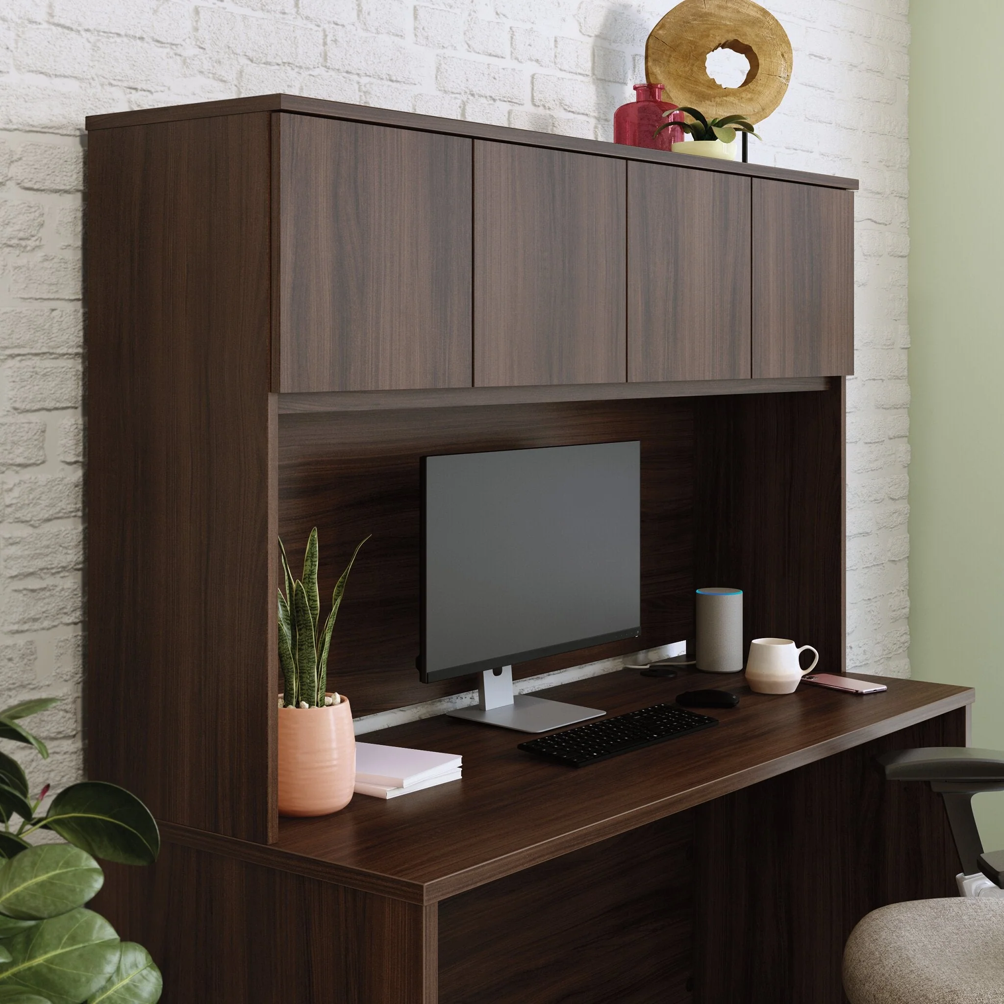 Sentinel Commercial Grade 60" x 36" Hutch - Noble Elm - Image 7