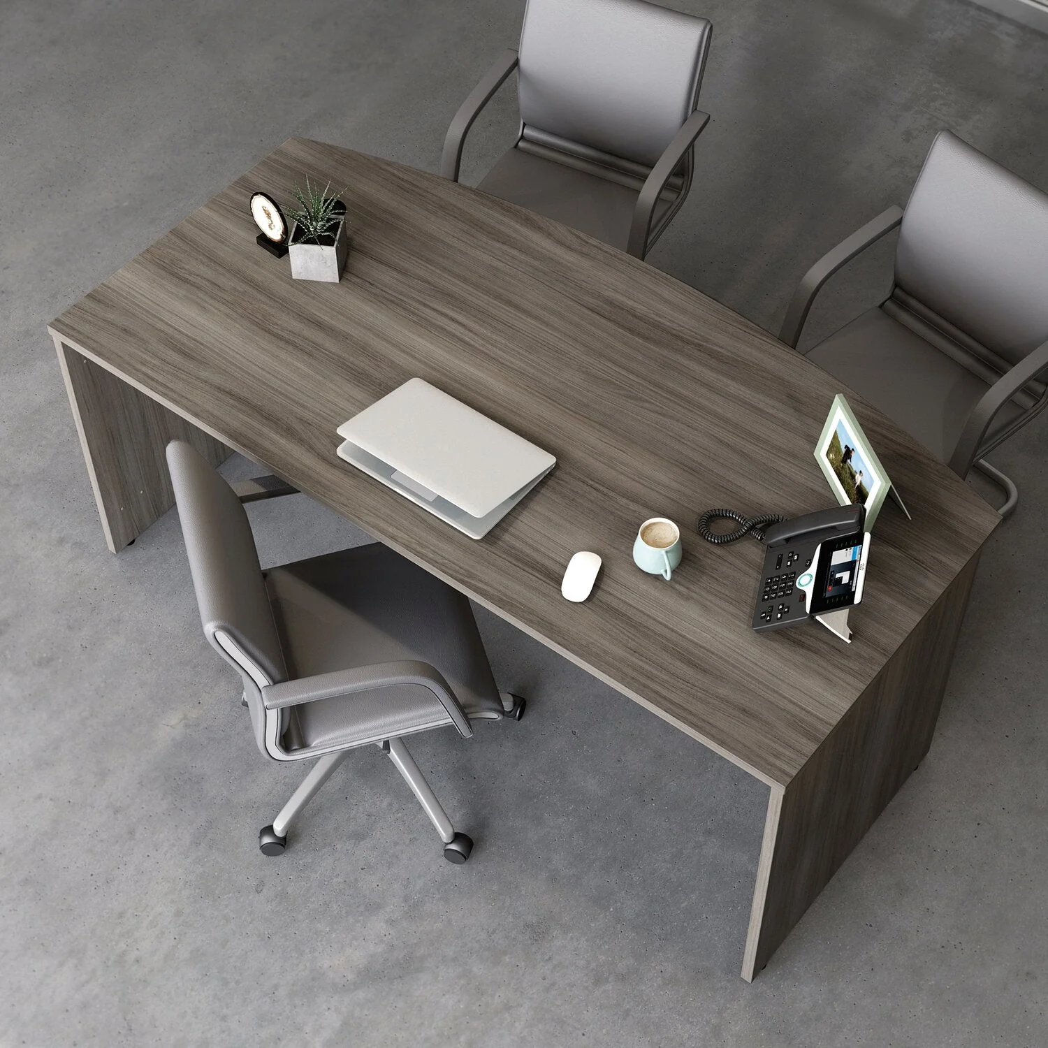 Sentinel Commercial Grade 72" x 36" Desk - Hudson Elm - Image 3