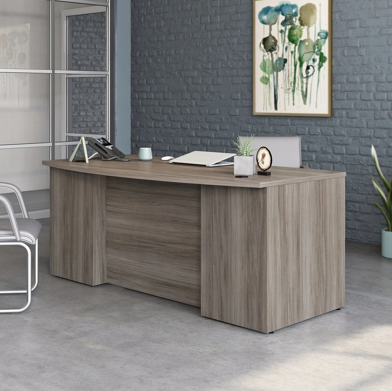 Sentinel Commercial Grade 72" x 36" Desk - Hudson Elm - Image 4