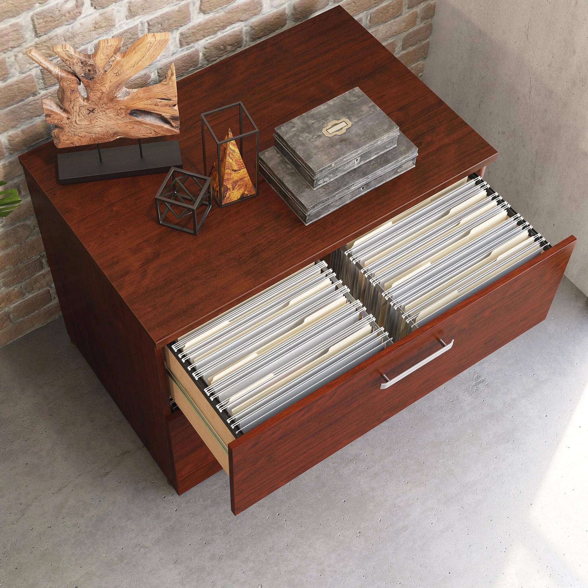 Sentinel Commercial Grade Lateral Filing Cabinet - Classic Cherry - Image 7
