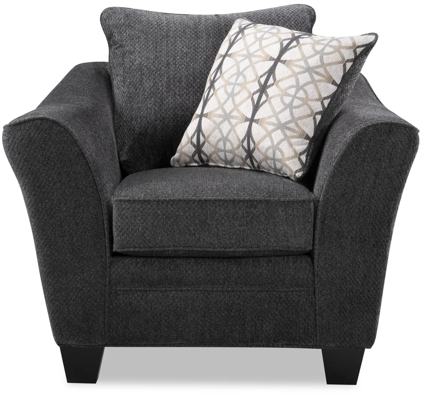 Sherwood Chenille Condo Chair - Charcoal - Image 2