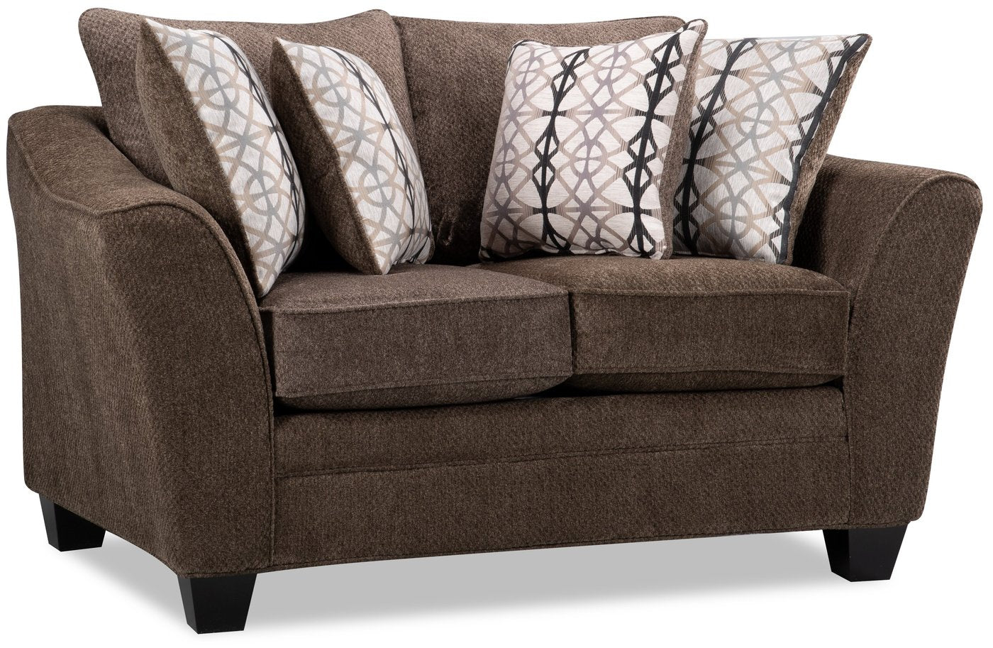 Sherwood Chenille Condo Loveseat - Brown