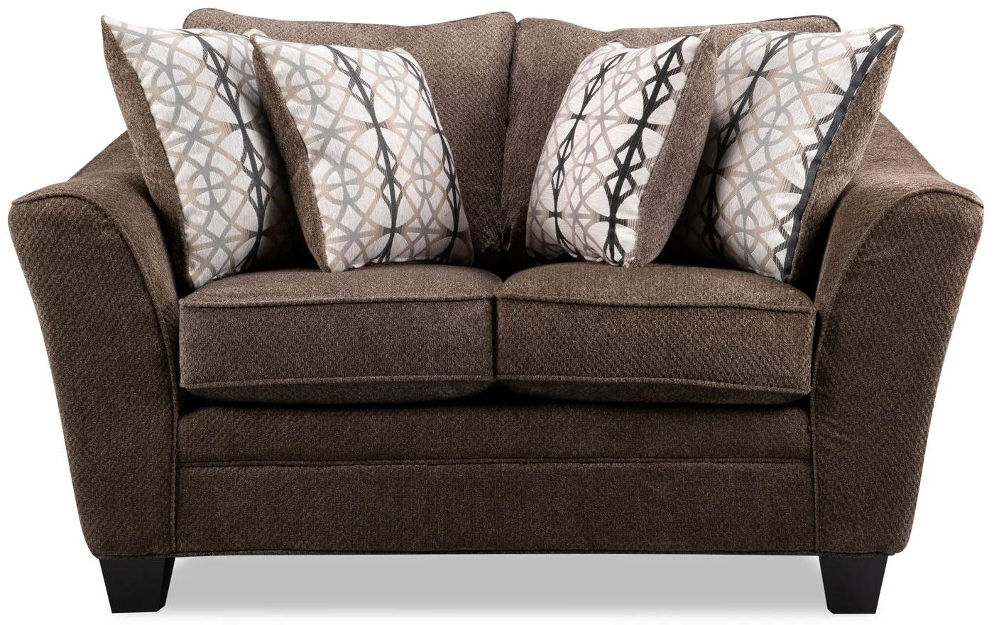 Sherwood Chenille Condo Loveseat - Brown - Image 3