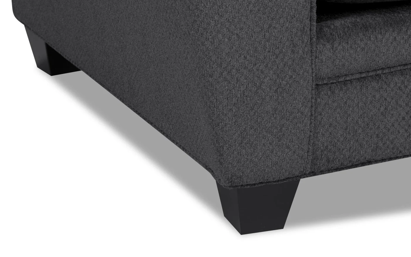 Sherwood Chenille Loveseat - Charcoal - Image 4