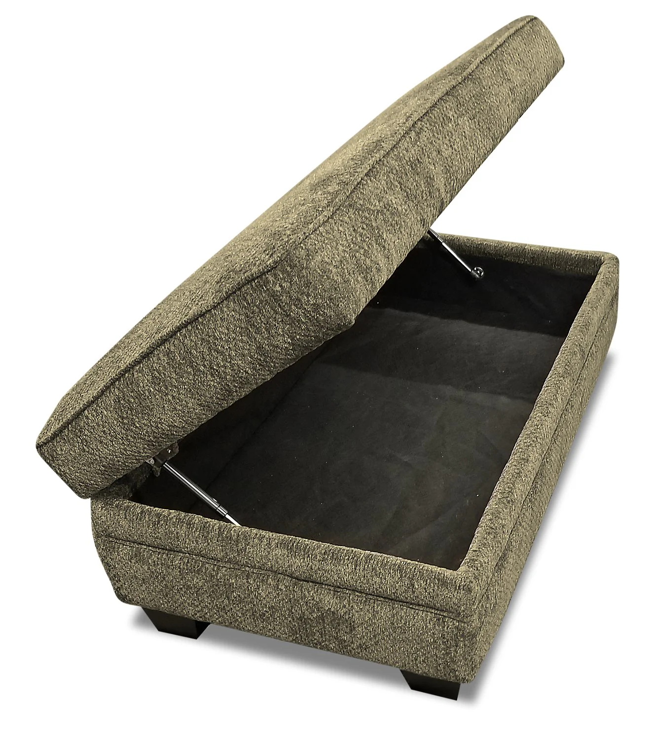 Sherwood Chenille Ottoman - Brown - Image 2